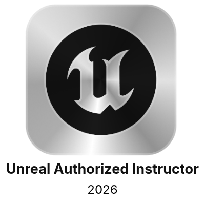 Unreal Authorized Instructor 2026 badge